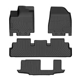 Nissan Pathfinder 2022- (2nd Row Bench) Black Floor Mats TPE