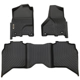 Dodge RAM 1500 Crewcab Classic 2019-2024 Black Floor Mats TPE