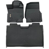 Ford F-150 Super Crew 2015-2024 Black Floor Mats TPE