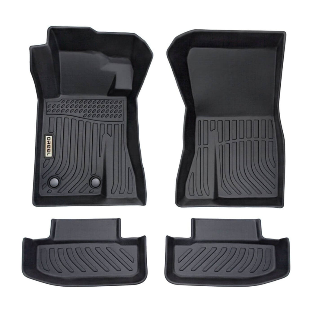 Ford Mustang 2015-2025 Black Floor Mats TPE