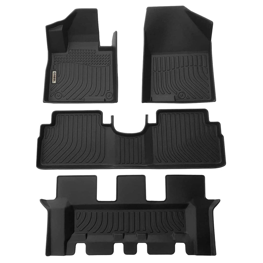 Hyundai Santa FE 2013-2018 6/7 Seats Black Floor Mats TPE