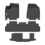 Infiniti QX60 2022- (2nd Row Bench) Black Floor Mats TPE