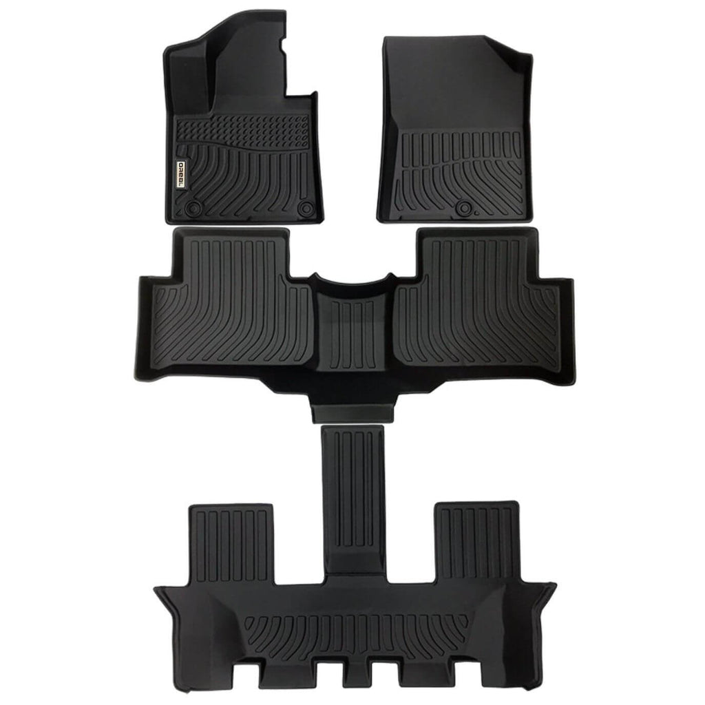 Kia Sorento Gaosline 6/7 seats 2021-2024 Black Floor Mats TPE