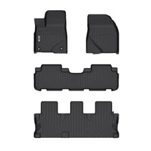 Load image into Gallery viewer, Toyota Highlander Hybrid 2014-2019 Black Floor Mats TPE (7 Seats For Bench and Bucket)