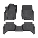 Toyota Tacoma Double Cab 2024 Black Floor Mats TPE