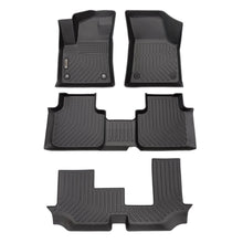 Load image into Gallery viewer, Volkswagen Atlas 2018-2024 Black Floor Mats TPE (For 7 seats bench)