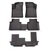 Volkswagen Atlas 2018-2024 Black Floor Mats TPE (For 7 seats bench)