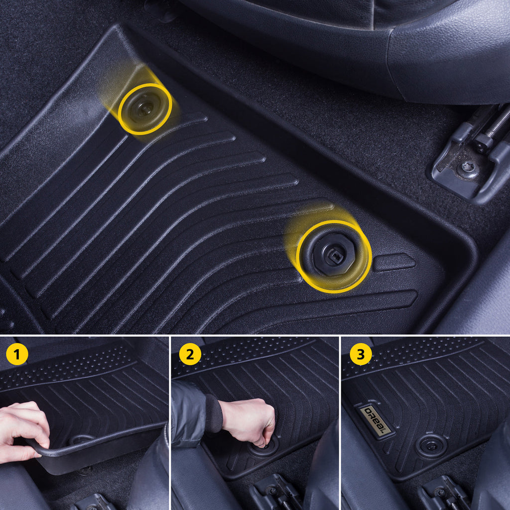 Kia Niro 2023- Black Floor Mats TPE