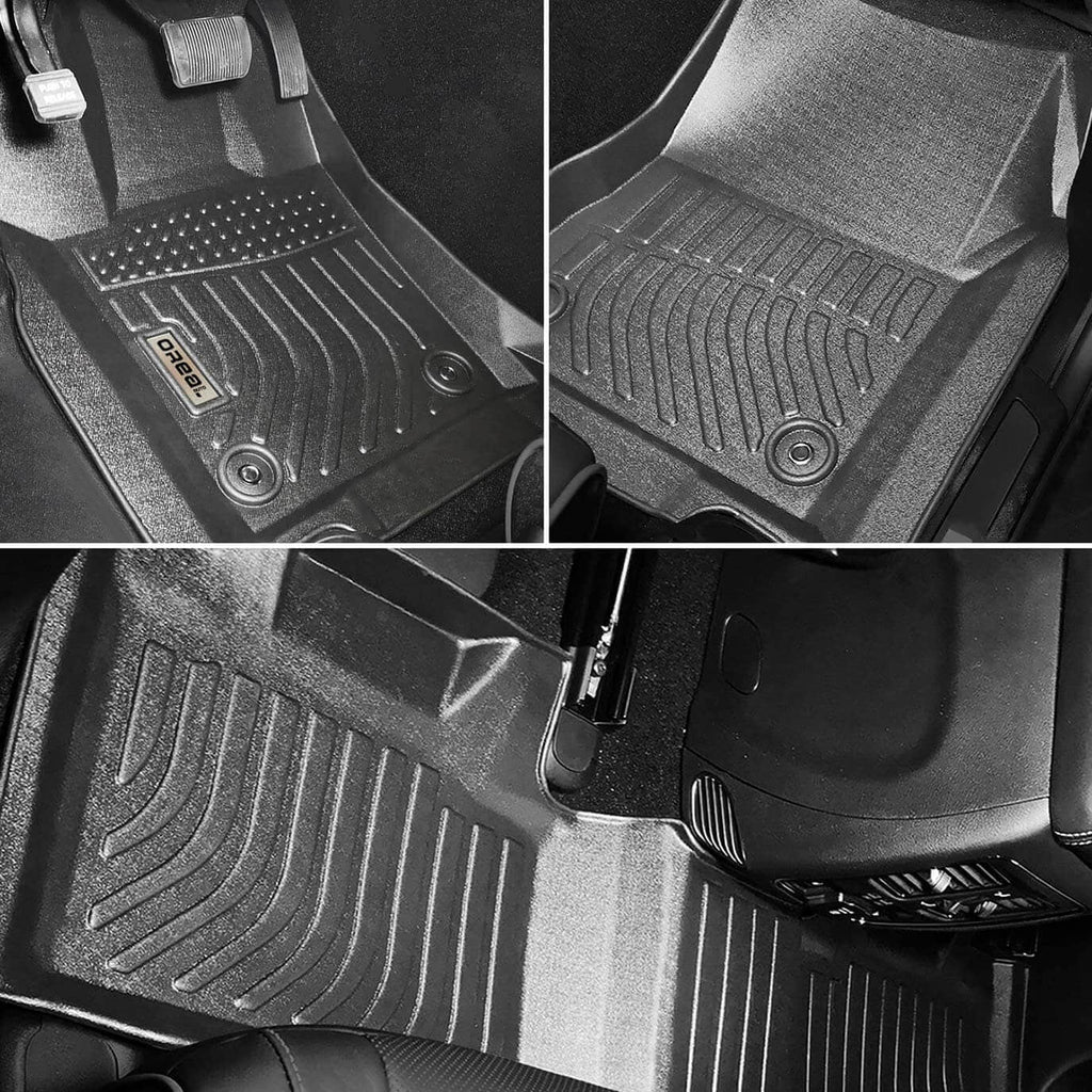 Jeep Grand Cherokee 2022-2024 Black Floor Mats TPE