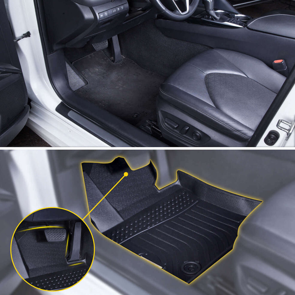 Jeep Grand Cherokee 2022-2025 Black Floor Mats TPE