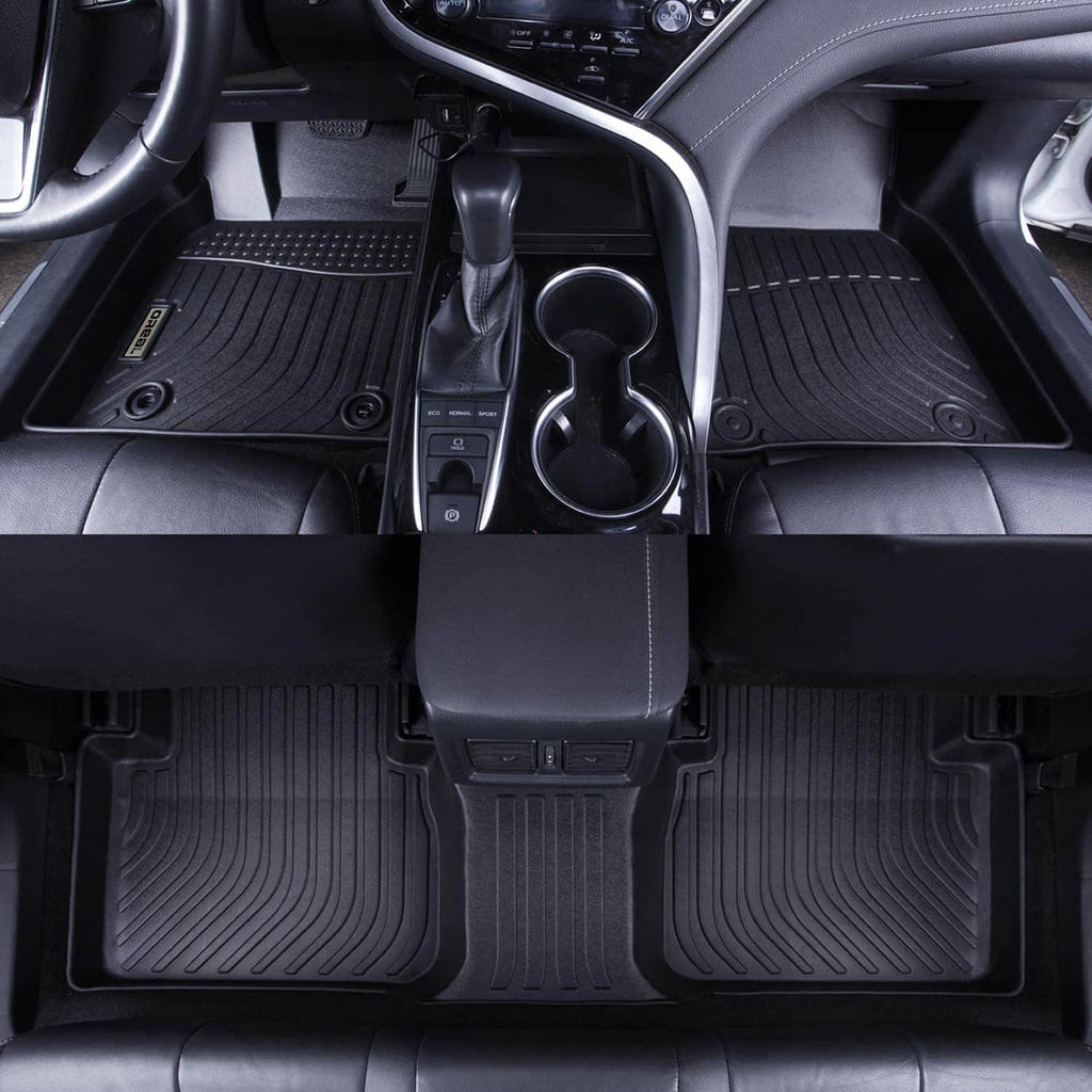 Toyota Highlander 7/8 seats 2014-2019 Black Floor Mats TPE