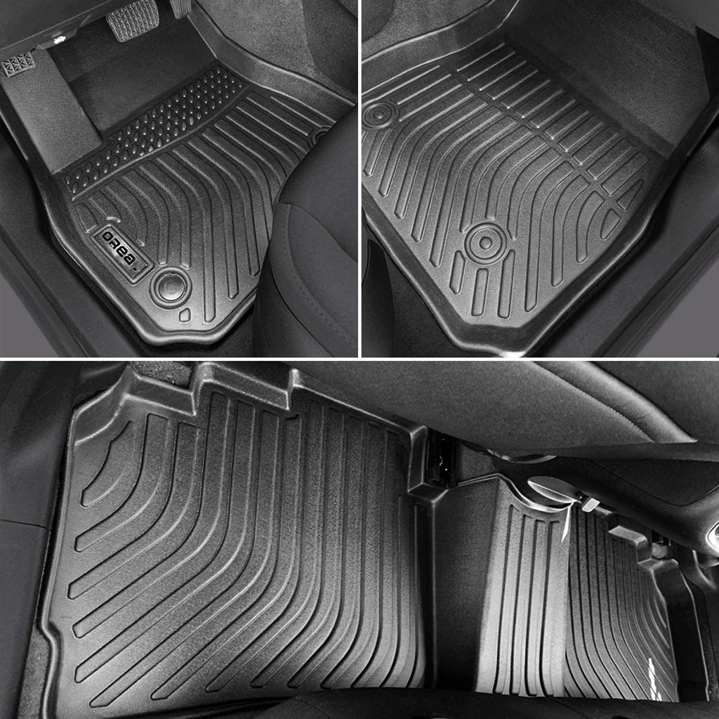 Chevrolet Chevy Malibu 2016-2025 Black Floor Mats TPE