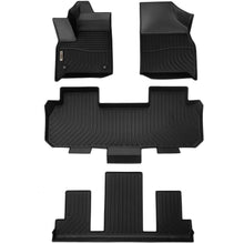 Load image into Gallery viewer, Chevrolet Chevy Traverse 7 Seats (Bucket Seats) 2018-2024 Black Floor Mats TPE