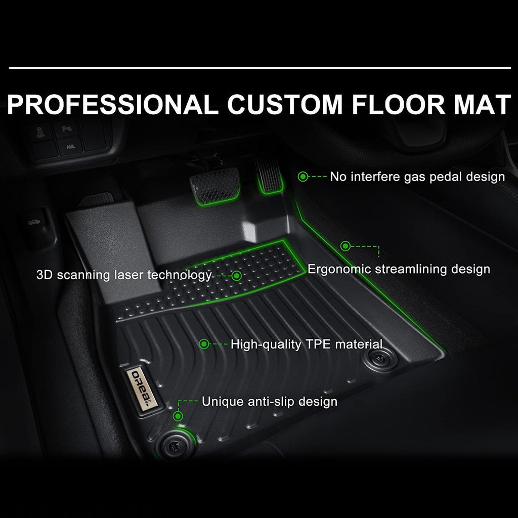 Chevrolet Blazer 2019-2025 Black Floor Mats TPE